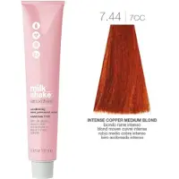 Milk shake Smoothies Semi-Perm Tinta per capelli 100 ml 7.44 Biondo rame medio intenso — Tintura per capelli