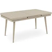 Idimex Tavolo da giardino SUNNY, champagne - Tavolo da esterno allungabile fino a 200 cm, struttura in alluminio verniciato a polvere, resistente alle intemperie e ai raggi UV, ideale per giardini e terrazze