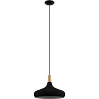 Eglo Lampada a sospensione Sabinar, a 1 luce, nero, Ø 40 cm
