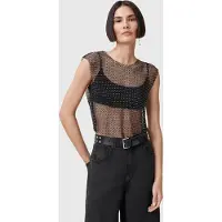AllSaints Calytrix Sparkle Top Black Taglia: 12 | Magliette intime Outlet | Donna | Nero