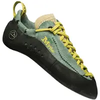 La Sportiva Women's Mythos Eco Scarpette da arrampicata Donna (37, nero/olivia)