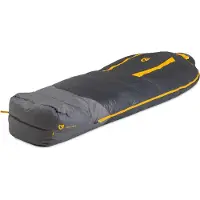 Nemo - Sacco a pelo 4 stagioni - Sonic -20 Goodnight Gray/Torch in Pelle - Taglia Regular - Grigio