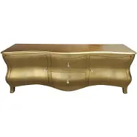 Casa Padrino Cassettiera TV barocca oro anticato 173 cm - mobile TV - credenza