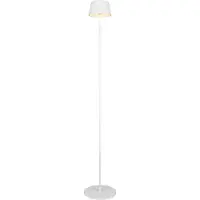 Reality Leuchten Lampada LED da pavimento Suarez, bianco, altezza 123 cm, metallo