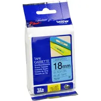 Brother Nastro TZe-541 - Nero su blu (18 mm)