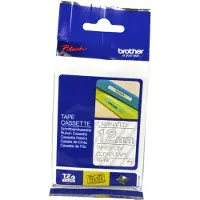 Brother Nastro TZe-135 - Bianco su trasparente (12 mm)