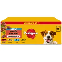 Pedigree Selezione Per Adulti Di Gusti In Cibo Umido Per Cani In Gelatina 80x100g