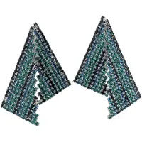 Avant Garde Orecchini 'Rominara' blu