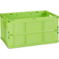 Relaxdays 10022584_53 Klappbox 60,0 l grün 58,5 x 40,0 x 31,5 cm