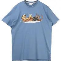 Lakor An Otter Vacation T-Shirt T-shirt Uomo (M, blu)