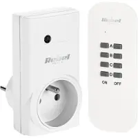 Rebel URZ1225-3 Presa con telecomando 230 V fino a 1000 W, bianca