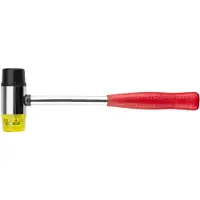 Top Tools Martello per lamiera, gomma/plastica, 35 mm, manico in metallo