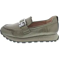 Hispanitas per donna. HI243621 Mocassini in pelle piombo Bolment (39), Argento, 3 a 5cm, Nessuno, Casual