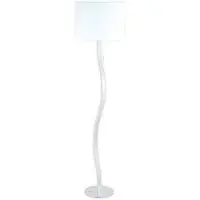 Näve Lampada da terra ricurva Maren con LED