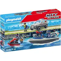 Playmobil Inseguimento Della Polizia In Acqua