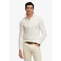 Superdry per uomo. M6010958A Polo rugby Classic Rugby bianco (S), Casual, Cotone, Manica corta