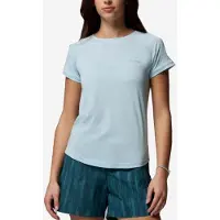 Columbia Women's Bogata Bay S/S Tee Maglia funzionale Donna (M, grigio)
