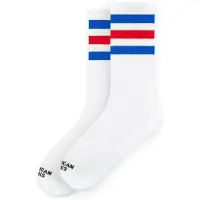 American Socks Calzino 'American Pride II - Mid High' bianco