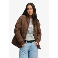Superdry per donna. W5012192A Giacca imbottita Onion Quilt Liner marrone (S), Casual, Nylon riciclato