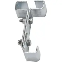 EDM Staffa IPN 10 supporto zinco argentato (11,5 x 5,5 cm)