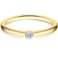 Trilani Anello oro / trasparente