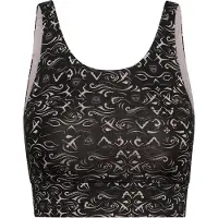 Hey Honey Women's Bustier Samadhi Reggiseno sportivo Donna (XS, nero/grigio)