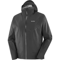 Salomon - Giacca impermeabile e antivento da trail - Bonatti Waterproof Jkt M Deep Black per Uomo - Taglia S - Nero