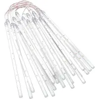 vidaXL Luci meteorologiche a LED 20 pz. 30 cm multicolore 480 LED