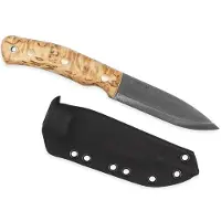 Casström No.10 Swedish Forest knife, sleipner, curly, kydex