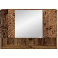 vidaXL Armadio a specchio con anta in legno di recupero 80 x 17 x 55 cm Materiale a base di legno