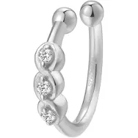 Hey Happiness Orecchini 'Trinity Cuff' argento