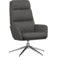 Syfax Poltrona Relax Grigio Scuro in Tessuto