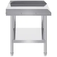 OEM Tavolo da lavoro in acciaio inossidabile - Tavolo con bordo perimetrale - Gambe regolabili - Dimensioni 610 x 711 x 660 mm - Adatto per il settore Ho.Re.Ca
