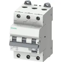 Siemens Interruttore differenziale/generale , 6 kA, 3 poli tipo A, 30 mA, classe B, corrente nominale: 16 A, tensione nominale: 400 V, 5SU13366FP16