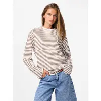 Pieces Top A Maniche Lunghe | Beige | L