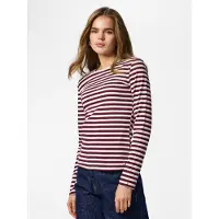 Pieces Top A Maniche Lunghe | Tawny Port | XS