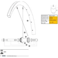 Mavic Cerchio Per Bici Da Corsa Cosmic Slr32 26