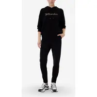 EA7 per donna. 7W000990_AF12502 Tuta in misto cotone elasticizzato nero (S), Sportivo, Manica lunga