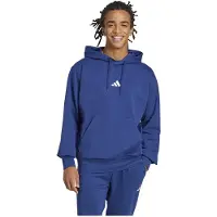 Adidas Felpa sportiva 'Feelcozy' blu scuro / bianco