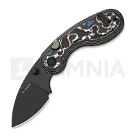 Kizer Cutlery Coltello pieghevole Microbe M390, Fat Carbon, DLC