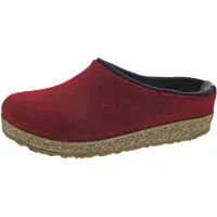 Haflinger Ciabatta 'Hausschuh Damen 711056 42 Filz in schwarz' rosso