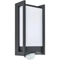Lutec Applique da esterno LED QUBO, grigio scuro, altezza 27 cm, IP54