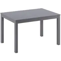 STONES Tavolo Traffic Allungabile 130/210 cm in Melaminico Grigio Scuro con Gambe in Faggio Massello - Design Salvaspazio Moderno