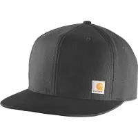 Carhartt Firm Duck Flat Brim Cap Berretto Uomo (One Size, grigio/nero)