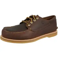 Timberland per uomo. TB0A5NJ1EM41 Mocassini in pelle Crafted Boat marrone (41.5 W), Nero, Basso, Stringhe, Classico