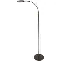 Mexlite Lampada da terra - marrone - Platu - plastica metallo - lampada da lettura - LED - 3351CA -
