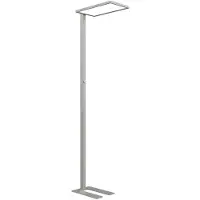 MAUL Lampada da terra modello MAULcano LED, 4.000 K, dimmerabile, base argentata, altezza 195,5 cm