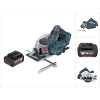 Bosch GKS 18V-57-2 Sega circolare professionale a batteria 18 V 165 mm brushless + 1x batteria ricaricabile 4,0 Ah - senza caricabatterie