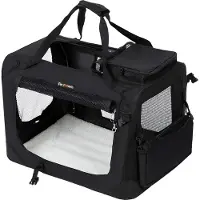 Feandrea cassa per cani pieghevole in tessuto oxford nero XXXL 102 x 69 x 69 cm box trasporto auto cane box trasporto gatto PDC10H