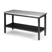 HBM Banco da lavoro in acciaio inossidabile 152 cm